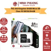 Thẻ Nhớ Kingston 64GB Micro SD Class 10