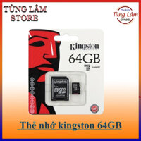 Thẻ nhớ Kingston 64GB Micro SD Class 10 nhập khẩu loại 1 - Bảo hành 5 năm