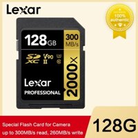 Thẻ Nhớ Lexar 128GB 64GB 32GB 300mb / s Sdhc 2000x Cho Máy Ảnh Kỹ Thuật Số Sd Sdxc Uhs-ii U3 3d 4k