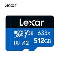Thẻ nhớ Lexar 512GB Micro SDXC U3 V30 A1 100 MB/s