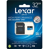 Thẻ Nhớ Lexar 633X MicroSD 32 GB 95 MB/giây Micro SDHC UHS-I/U1 Thẻ Nhớ Với Bộ Chuyển Đổi Cao hiệu Suất Tốt Nhất Cho Máy Ảnh GoPro (Hàng Chính Hãng)
