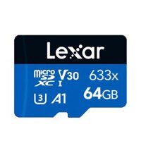 THẺ NHỚ LEXAR 64GB MICROSDXC U3, V30, A1 KHÔNG ADAPTER