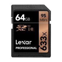 Thẻ nhớ Lexar 64gb pro 633X SDHC 95MB/45MB/s