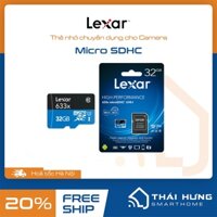 Thẻ nhớ Lexar Micro SDHC cao cấp chuyên dụng cho Camera giám sát, Camera hành trình, thương hiệu US, bảo hành 5 năm.