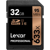 Thẻ nhớ Lexar Professional 633x UHS-I SDHC 32GB 95MB/s (Chính hãng)