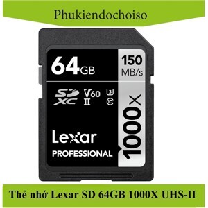 Thẻ nhớ Lexar SDXC 64GB 1000x 150MB/s