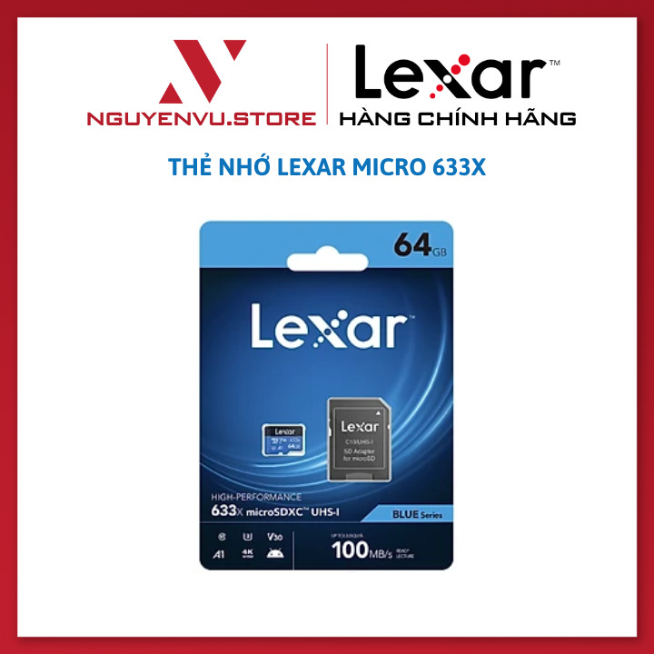 Thẻ nhớ Lexar SDXC 64GB 633x
