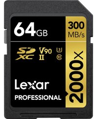 Thẻ Nhớ Lexar SDXC Professional 2000x 64GB UHS-II 300MB/s