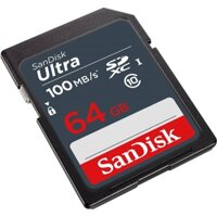 Thẻ nhớ Máy Ảnh SDXC SanDisk Ultra 64GB C10 UHS-I U1 100MB/s (Xanh)