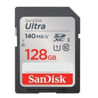 Thẻ nhớ Máy Ảnh SDXC SanDisk Ultra 128GB C10 U1 140MB/s (Xám)