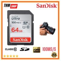 Thẻ nhớ Máy Ảnh SDXC Sandisk Utral Class10 64GB 120MB/s - Tốc độ cao