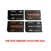 Thẻ nhớ Memory Stick Pro Duo dung lượng 1GB, 2GB, 4GB, 8GB, 16GB, 32GB cũ