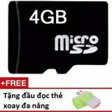 Thẻ nhớ Micro Memory Card SD 4G tặng đầu đọc thẻ xoay đa năng