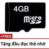 Thẻ nhớ Micro Memory Card SD 4GB tặng đầu đọc thẻ nhớ