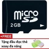 Thẻ nhớ Micro Memory Card SD 2G tặng đầu đọc thẻ xoay đa năng