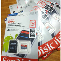 Thẻ nhớ Micro SD 128GB 64GB 32GB 16GB 8GB SanDisk Ultra Class 10 667x 100MB/s - BH Vinzy