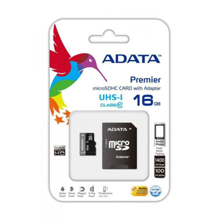 Thẻ nhớ Micro SD 16GB Adata Class 10