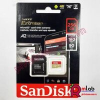 Thẻ nhớ Micro SD 256 GB SANDISK EXTREME UHS-I (tốc độ đọc 160MB/s, tốc độ ghi 90MB/s) (Bảo hành 1 năm)