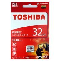 Thẻ nhớ Micro SD 32G TOSHIBA CLASS 10 BOX