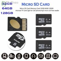 ☄♞Thẻ nhớ Micro SD 32GB 64GB 128GB TF 2GB chất lượng cao cho điện thoại/máy nghe nhạc MP3