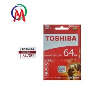 Thẻ nhớ Micro SD 64G TOSHIBA ĐỎ  CLASS 10  BOX