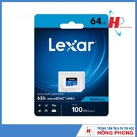Thẻ nhớ Micro SD 64Gb Lexar chuyên cam. Hàng chính hãng Mai Hoàng