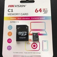 Thẻ nhớ Micro SD 64GB HIKVISION HS-TF-C1(STD)/64G