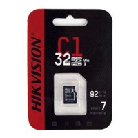 Thẻ Nhớ Micro SD HIKVISION 32GB  64GB, Tốc Độ Đọc 92Mbs, Dùng Cho Tất Cả Các Thiết Bị Hỗ Trợ Thẻ Nhớ Gắn Ngoài - Hàng chính hãng - 32GB