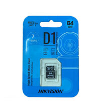 Thẻ Nhớ Micro Sd Hikvision 64gb Class 10 D1 Xanh Tốc Độ Cao, Thẻ Nhớ Camera, Thẻ Nhớ Điện Thoại - Hàng Chính Hãng