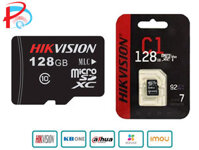 Thẻ Nhớ Micro SD Hikvision 128Gb - 92MBs Class 10, Thẻ nhớ camera, Thẻ nhớ điện thoại - hàng chính hãng - 128Gb C1 Đen
