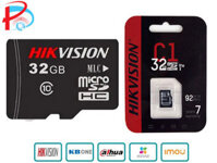 Thẻ Nhớ Micro SD Hikvision 128G-64GB-32G chuẩn Class 10, Thẻ nhớ camera, Thẻ nhớ điện thoại - hàng chính hãng - Thẻ Hikvision C1 Đen - 32GB