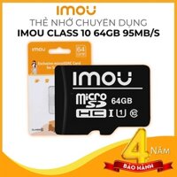 Thẻ Nhớ Micro SD imou 64Gb32Gb Micro SD Class 10, Thẻ nhớ camera, Thẻ nhớ điện thoại - Hàng chính hãng - 64GB