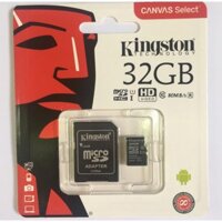 Thẻ nhớ Micro SD Kingston 32G Class 10 Hàng Chính Hãng