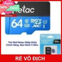 THẺ NHỚ MICRO SD NETAC 32GB - 64GB PHIÊN BẢN QUỐC TẾ