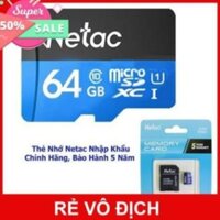 THẺ NHỚ MICRO SD NETAC 32GB - 64GB PHIÊN BẢN QUỐC TẾ