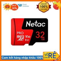 Thẻ nhớ micro sd Netac 32GB U3 Pro Class10 - Hàng Chính Hãng