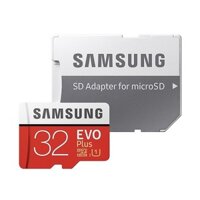Thẻ Nhớ Micro SD Samsung Evo Plus U1 32GB Class 10 - 95MBs đỏ - Kèm Adapter - Hàng Chính Hãng