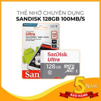 Thẻ nhớ Micro SD SanDisk Ultra 128GB/64G/32G UHS-I - 100MB/s Class 10 Box Chính Hãng(Teon.vn)