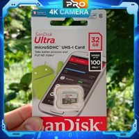 Thẻ nhớ Micro SD Sandisk Ultra 16G/32G/64G/128G cho máy ảnh máy quay camra an ninh hành trình
