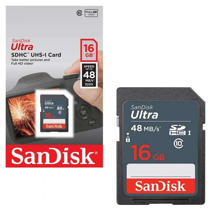 Thẻ nhớ Micro SD Sandisk Ultra - 16GB, 48MB/s