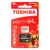 THẺ NHỚ MICRO SD TOSHIBA M302 64GB U3 CLASS10 – 90MB/S