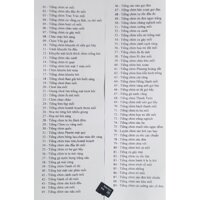 Thẻ nhớ micro SD8G tổng hợp các loại các loại chim gà  quốc....