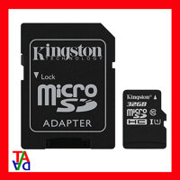 Thẻ Nhớ Micro SDHC Kingston 32GB Class 10 (Có Adapter) [bonus]