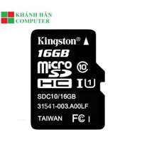 Thẻ Nhớ Micro SDHC Kingston 16GB Class 10 - SPC phân phối - BH chính hãng 60 tháng mã skuu QA5073