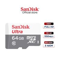 Thẻ nhớ Micro SDHC Sandisk 64GB Ultra