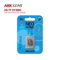 Thẻ nhớ MicroSD 128GB Hiksemi chuyên dụng cho camera HS-TF-D1(STD)/128G tốc độ ghi 50MB/s, tốc độ đọc 92MB/