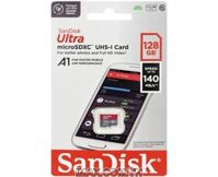 Thẻ nhớ MicroSD 128GB Sandisk Ultra A1 140 MB/s (Bản mới nhất 2023)