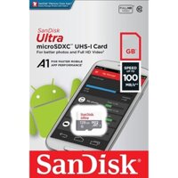Thẻ nhớ MicroSD 128GB Thẻ nhớ MicroSD 128G SANDISK ULTRA Box Class10 U1 100MB/s Công ty