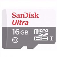 Thẻ nhớ MicroSD 16Gb Sandisk class 10