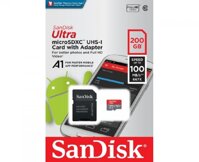 Thẻ nhớ MicroSD 200GB Sandisk Ultra A1 120 MB/s (Bản mới nhất)